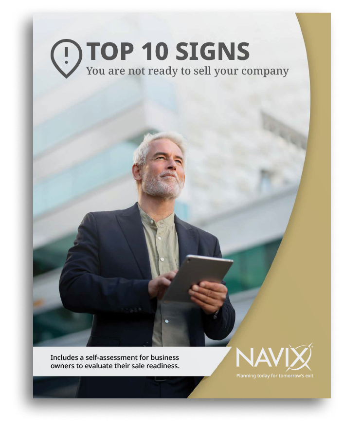 Top 10 Signs You Are Not Ready To Sell Your Company white paper
