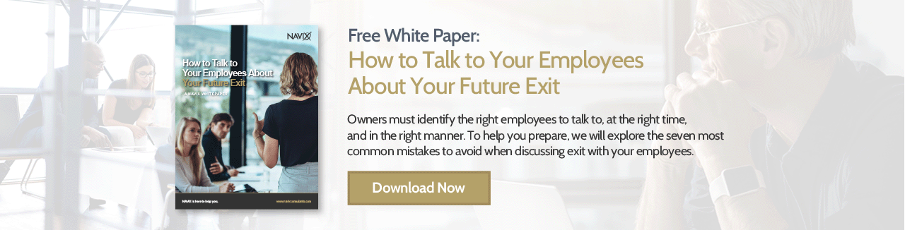 How to Talk to Your Employees About Your Future Exit white paper