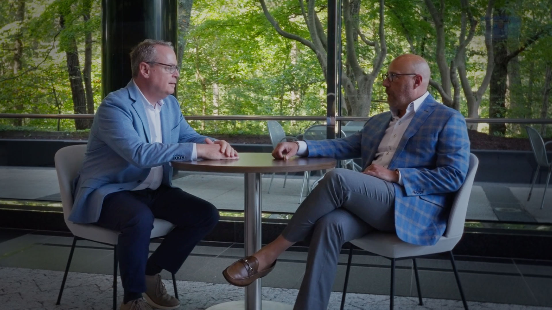 Patrick Ungashick and Stephen Griner talking