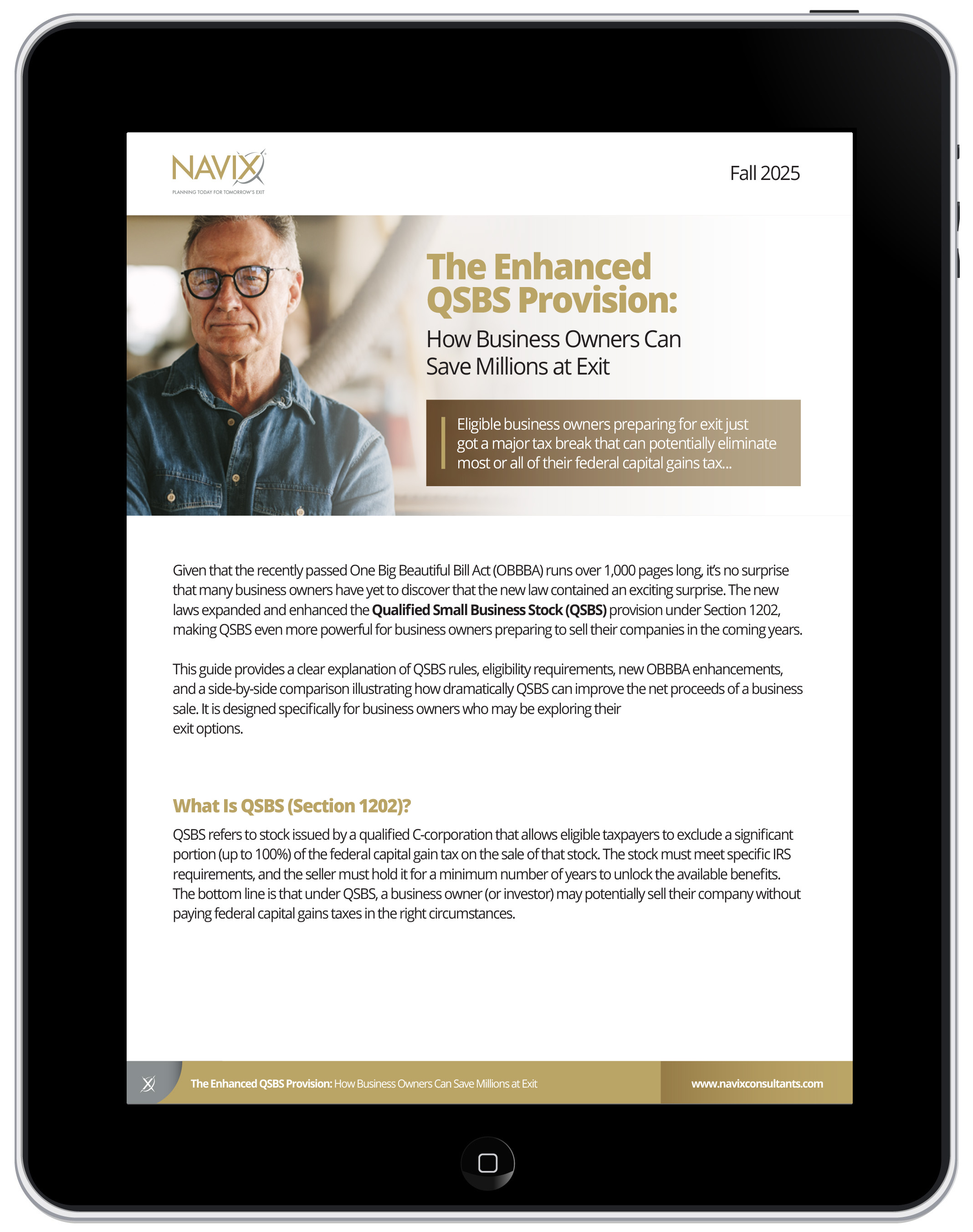 The Enhanced QSBS Provision iPad